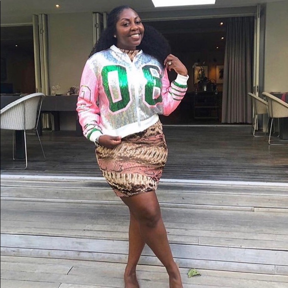 Pink & Green Sequins AKA Jacket